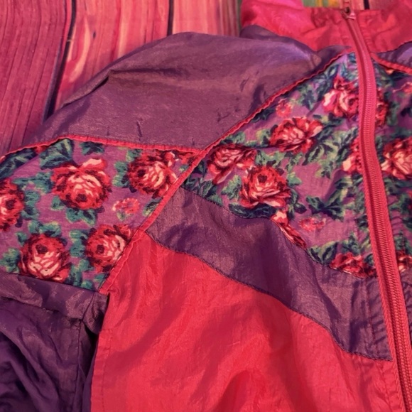 Vintage Floral Windbreaker Jacket 24 Months - Picture 3 of 6